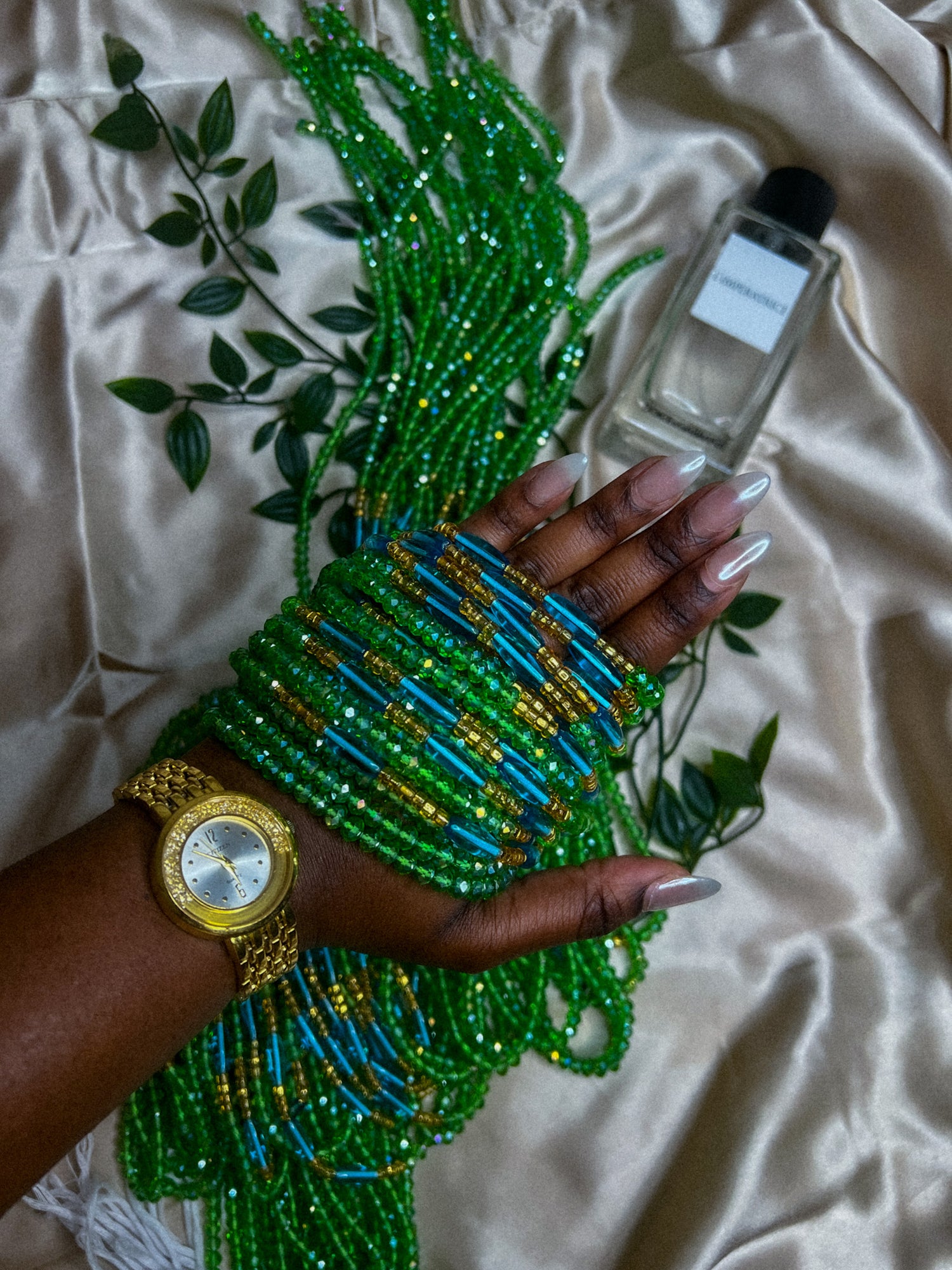 green african waist beads