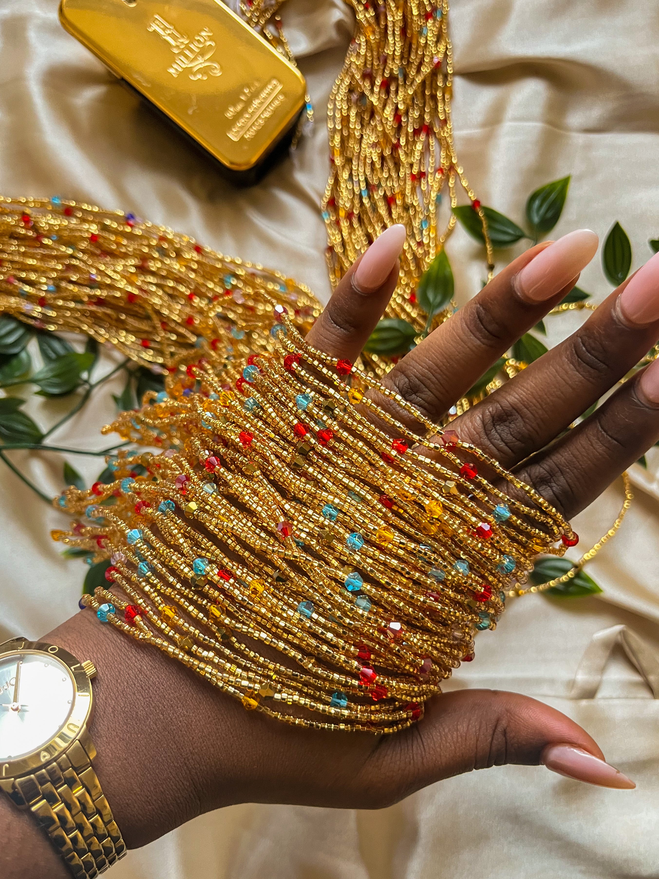 Luxury Premium African Waist Beads by Kentell Made in Ghana KENTELL