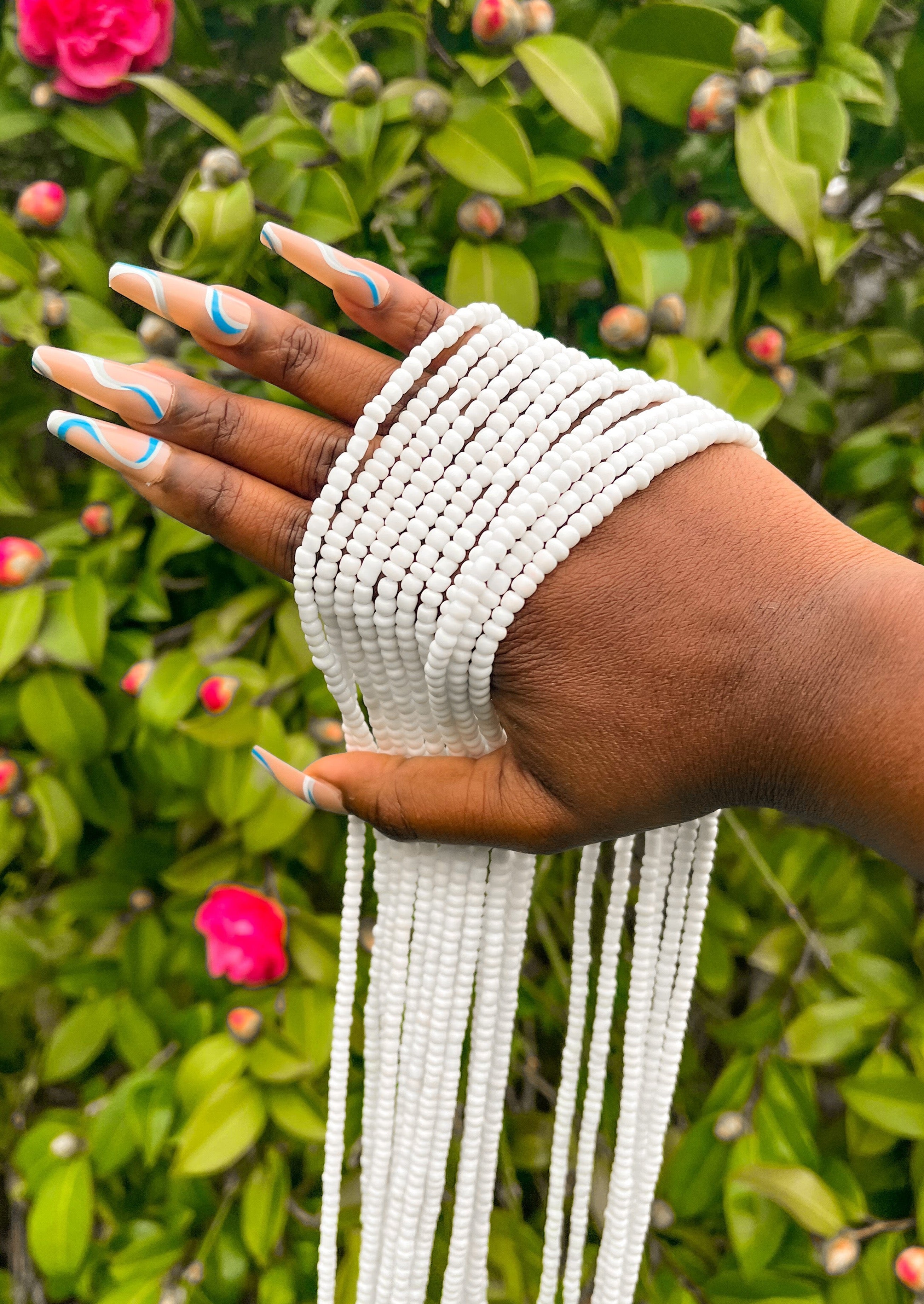 White Waist Beads 